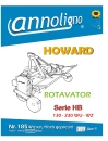 Howard Fräse ROTAVATOR Typ HB 130-230 WU-WZ Montageanleitung & Bedienungsanleitung & Bild- Ersatzteilliste & Explosionszeichnungen - annoligno 185
